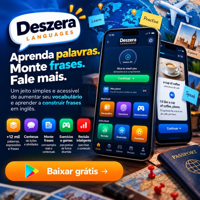 Deszera Languages — aprenda palavras, monte frases, fale mais. Baixe grátis na Google Play.